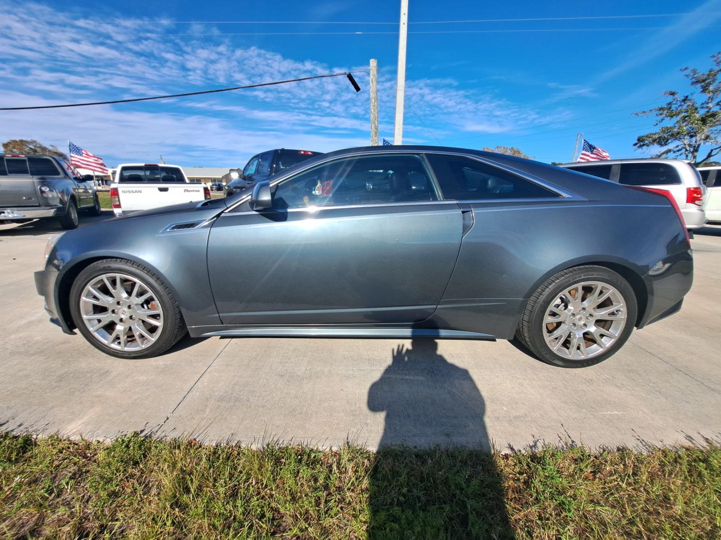 2011 Grey /BLACK Cadillac CTS Premium Coupe with Navigation (1G6DP1ED6B0) with an 3.6L V6 DOHC 24V engine, AUTOMATIC transmission, located at 1181 Aurora Rd, Melbourne, FL, 32935, (321) 241-1100, 28.132914, -80.639175 - Photo#0